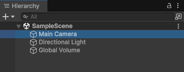 Unity EditorのHierarchy画面